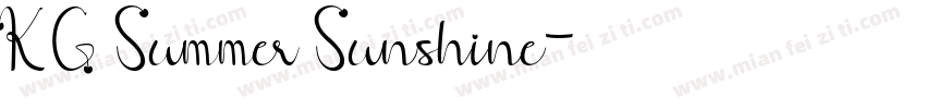 KG Summer Sunshine字体转换